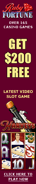 Play slots at Ruby Fortune Casino and get $200 free!!